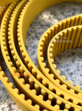 黄色聚胺脂同步皮带 S5M 8M PU  BELT工业同步内镶钢丝皮带定制做