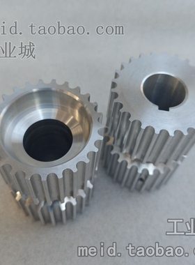 防跑偏中间筋导条铝合金同步齿轮定做加工8M TK5 ATK10*6 13*8*5