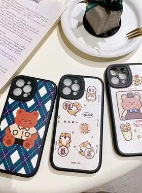 OPPO小胖妹妞卡通贴皮手机壳批发