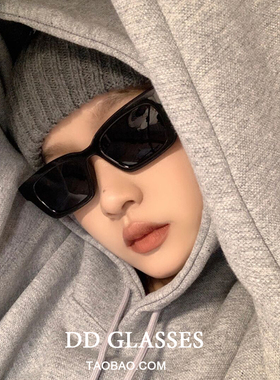 ins网红风气质款方形时髦小框偏光防紫外线太阳眼镜女街拍墨镜潮