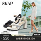 SKAP圣伽步2026春夏新款 羊皮革高跟优雅舒适气质粗跟女士凉鞋