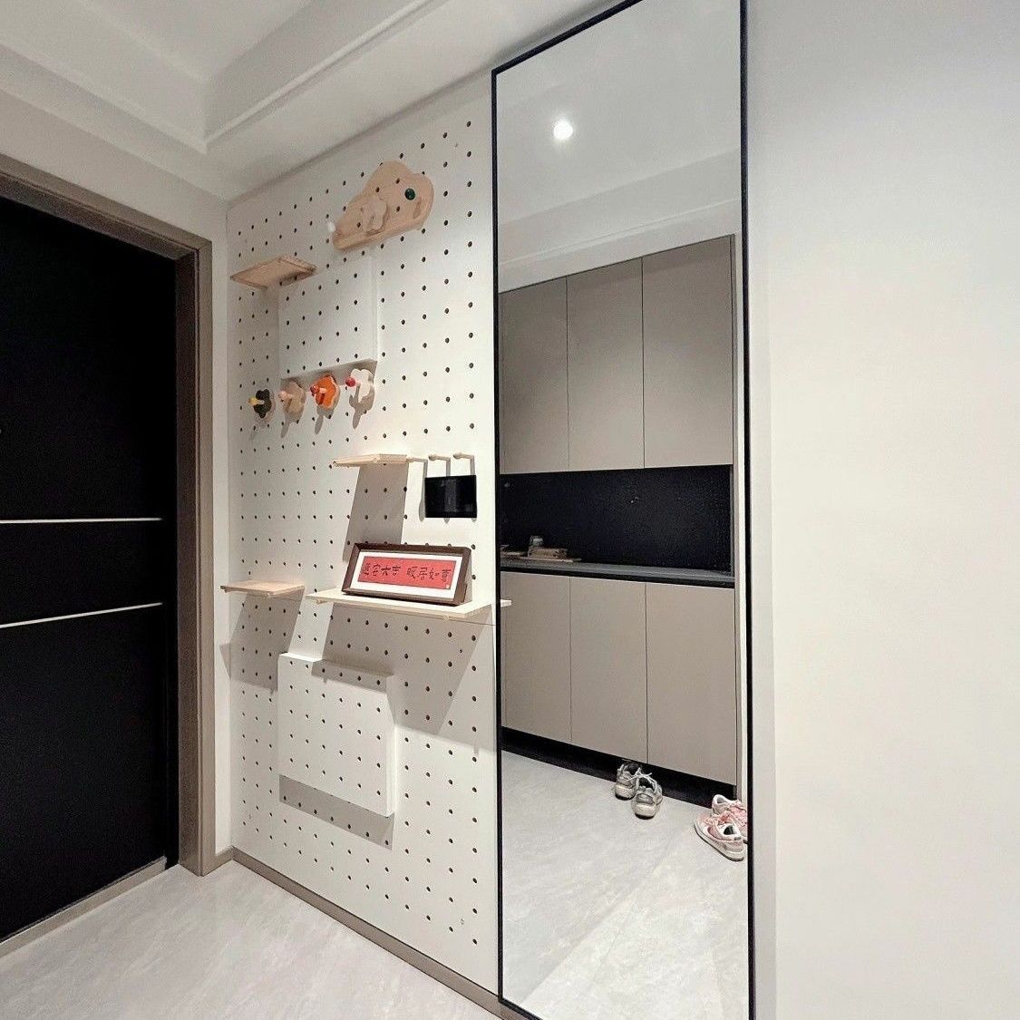 网红极简玻璃穿衣镜铝框全身镜客厅壁挂服装店试衣大镜子可定制