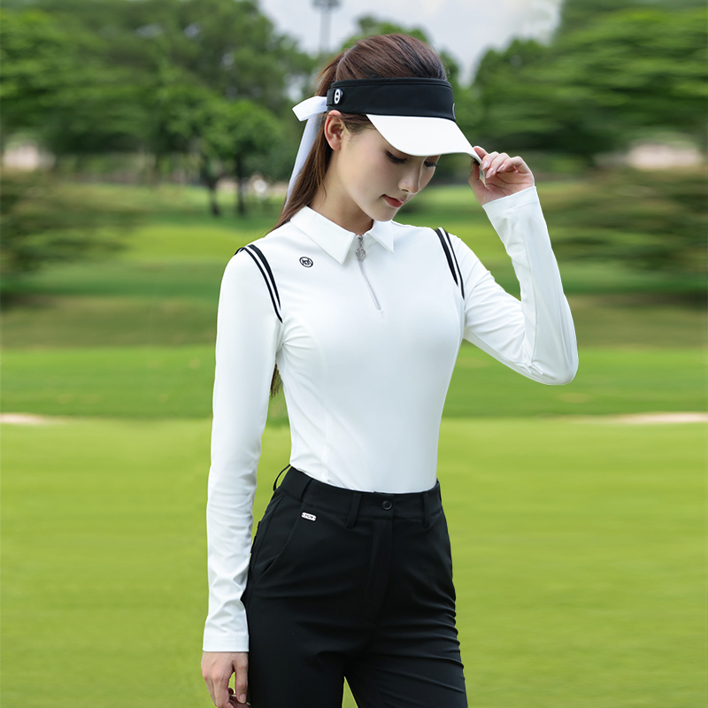 PGM高尔夫女装长袖polo上衣