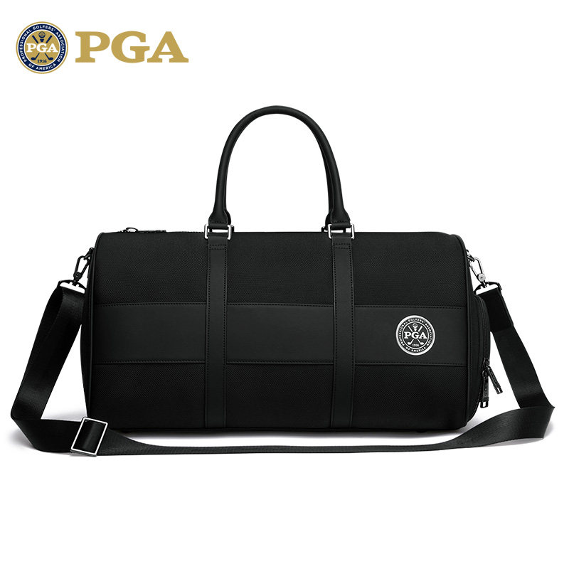 美国PGA 高尔夫球包 男士衣物包 独立放鞋 超轻便携 超纤皮尼龙布
