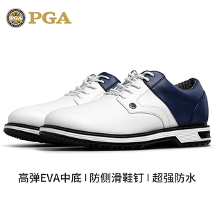 高尔夫球鞋 钉golf鞋 男款 透气防侧滑鞋 英伦风休闲运动鞋 美国PGA
