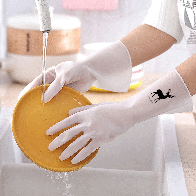 洗碗手套女耐用型家用厨房乳胶清洁家务洗衣服橡胶皮防水干活