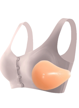 义乳官方旗舰店无钢圈术后假胸罩