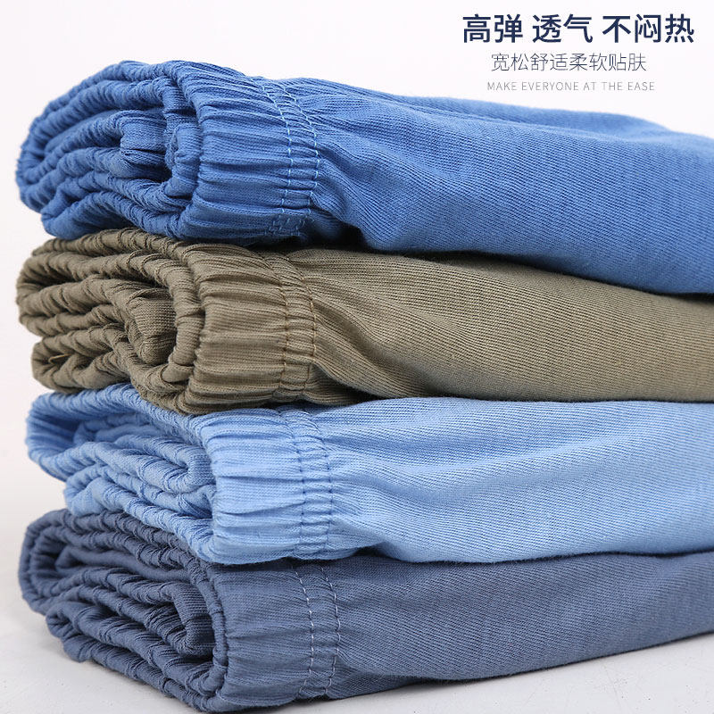 老年人内裤男士纯棉中老年老人爸爸短裤爷爷老式100%全棉三角裤头