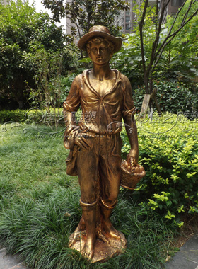 欧式风玻璃钢户外水果雕塑艺术品