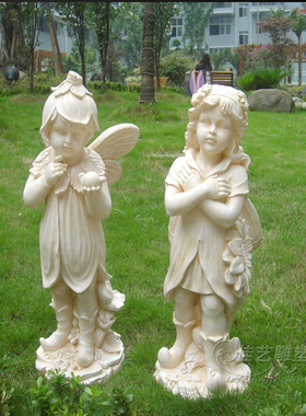 欧式风户外蝴蝶天使雕塑艺术品