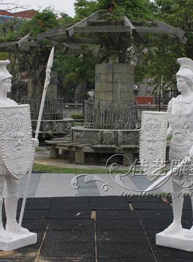 欧式风户外斯巴达武士雕塑艺术品