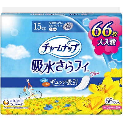 日本尤妮佳产妇用卫生巾护垫消臭漏尿产后卧床10cc19cm超吸收尿垫 — 1