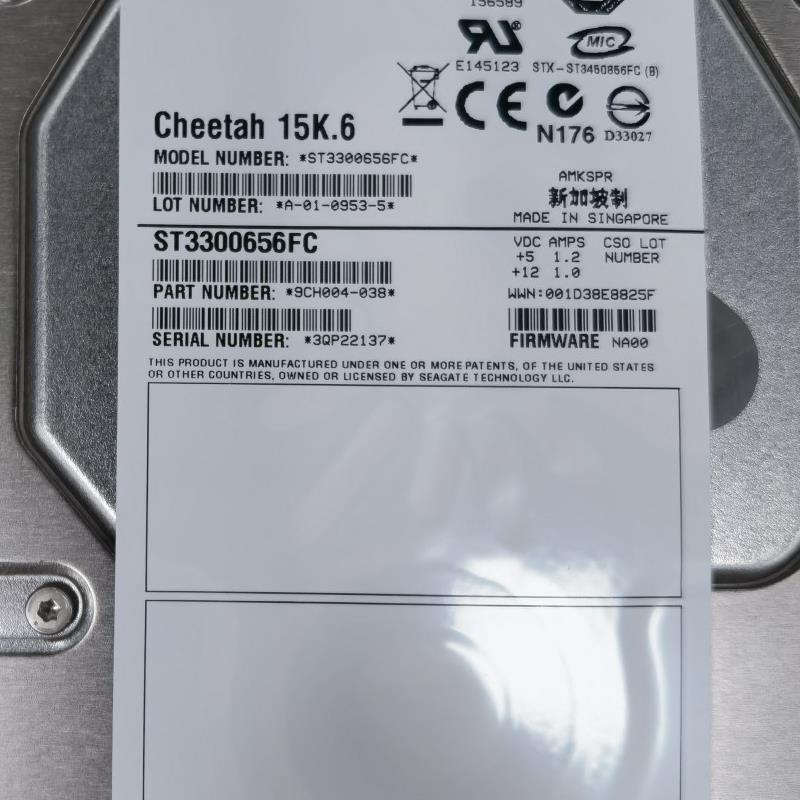 NetApp 存储 X279A-R5 DS14MK4 300G 15K 4Gb FC 108-00156