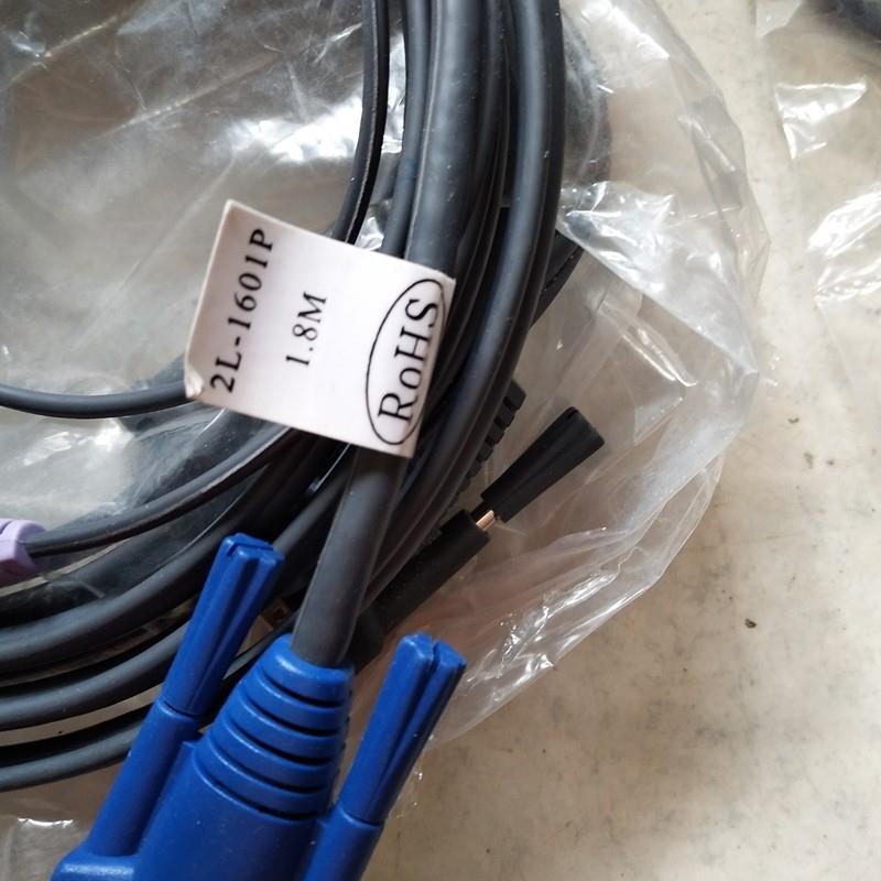 工业切换器线 2L-1601P 1.8M 25针转VGA+PS2 2L-1601P实物