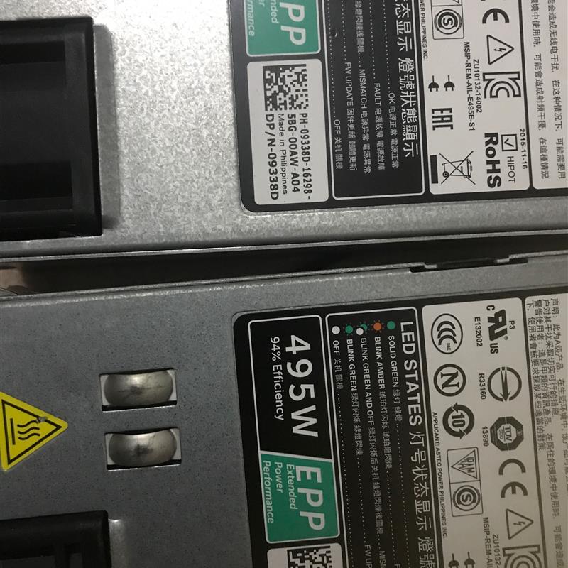 DELL R740 R540 T640 R440 495W服务器电源 E495E-S1 9338D