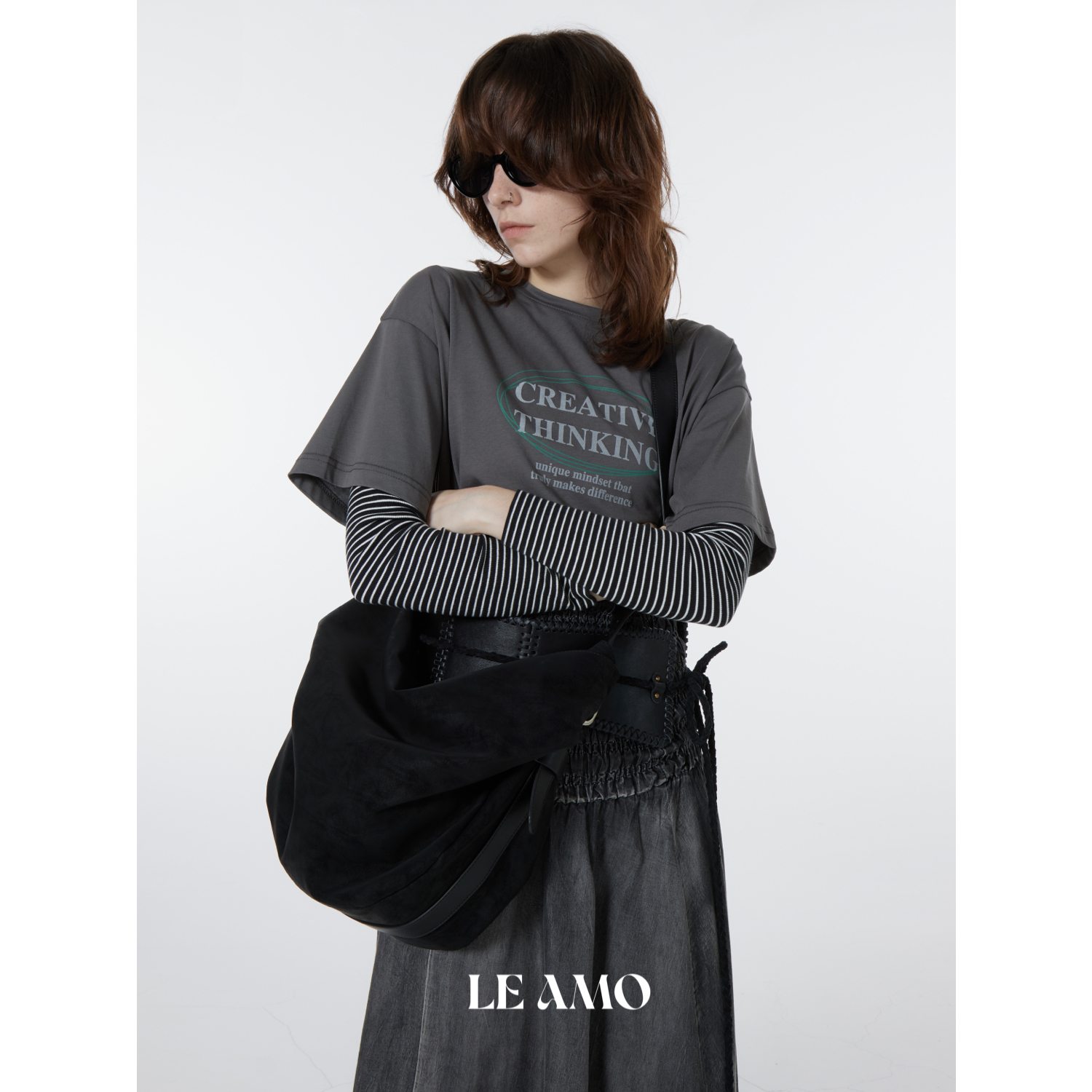 阿尔法不对称慵懒轻量斜挎包