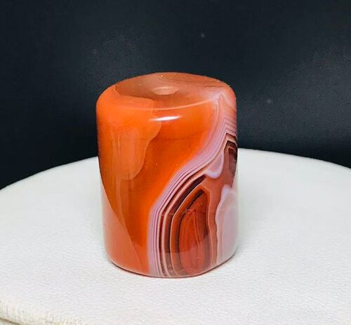 天然南红玛瑙缠丝桶珠文玩珠串配珠19*15mm