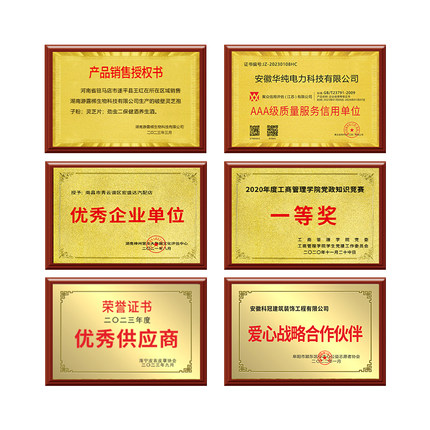长沙木托奖牌定制金箔奖牌授权牌荣誉牌匾定做订制木质铜牌商会牌