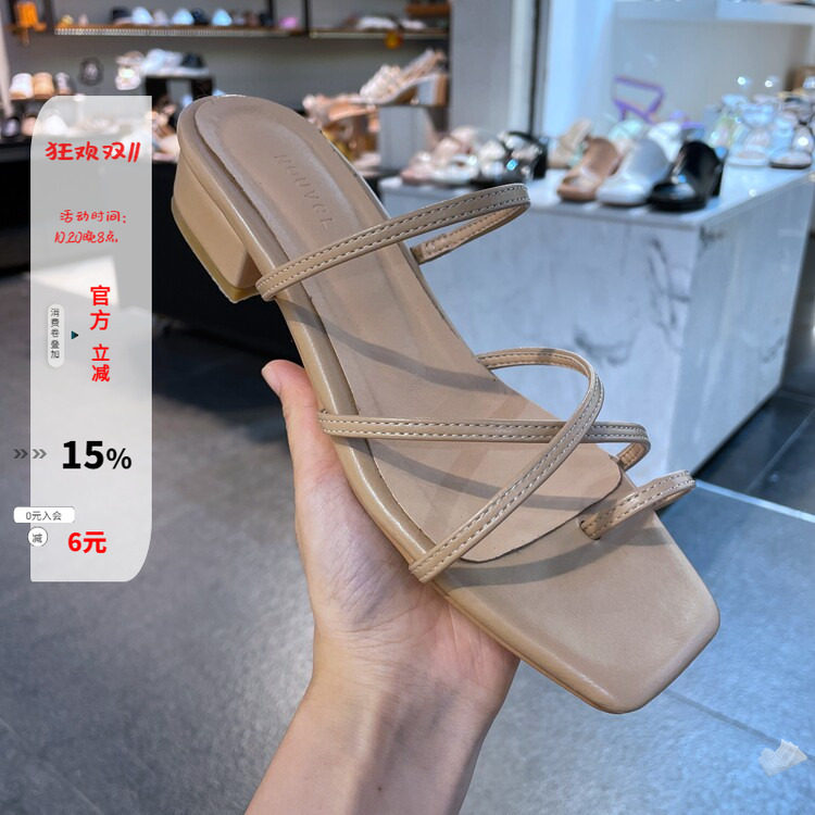 现韩国女鞋琪琪东大门套趾细带