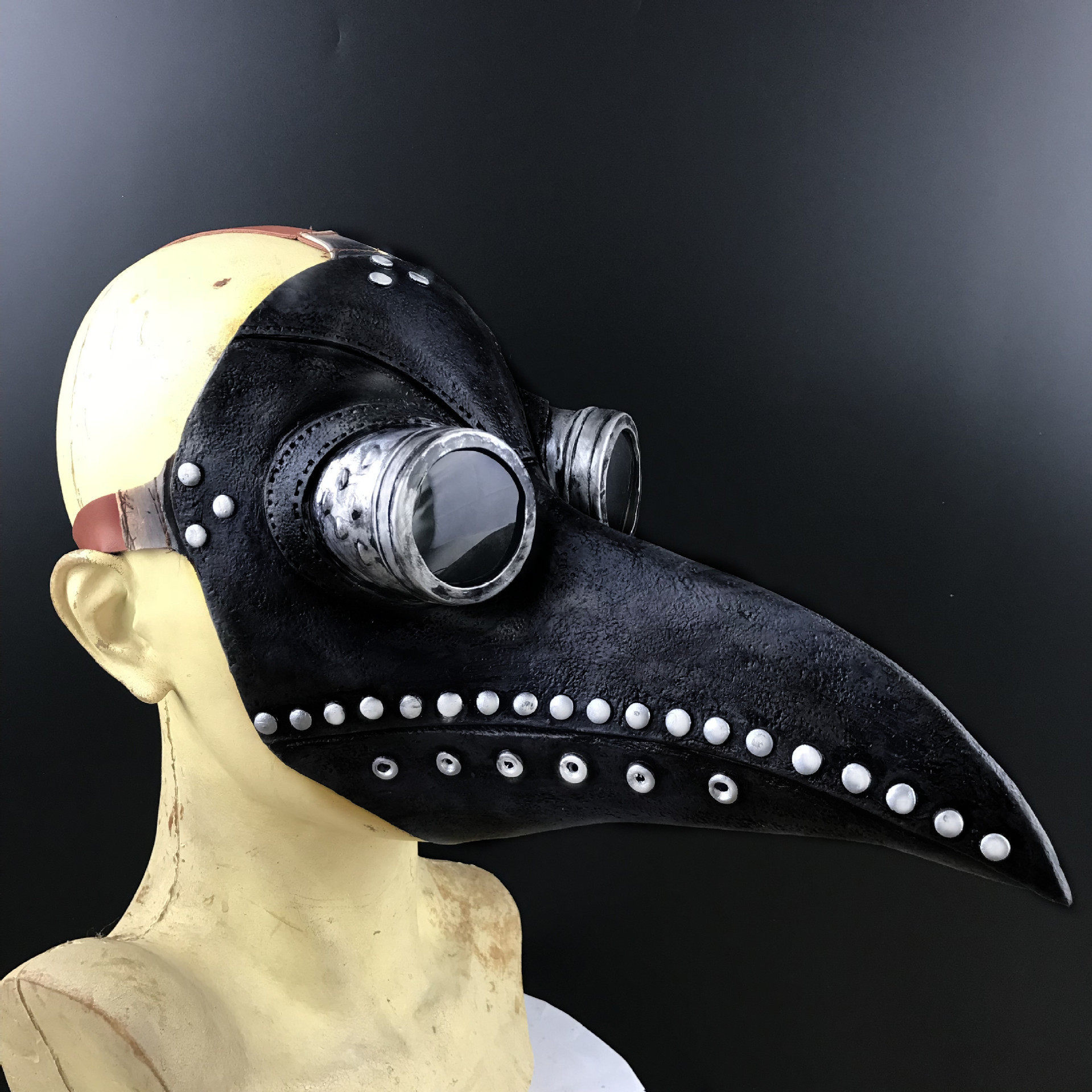 工厂直销 新款万圣节瘟疫鸟嘴医生面具 cosplay道具