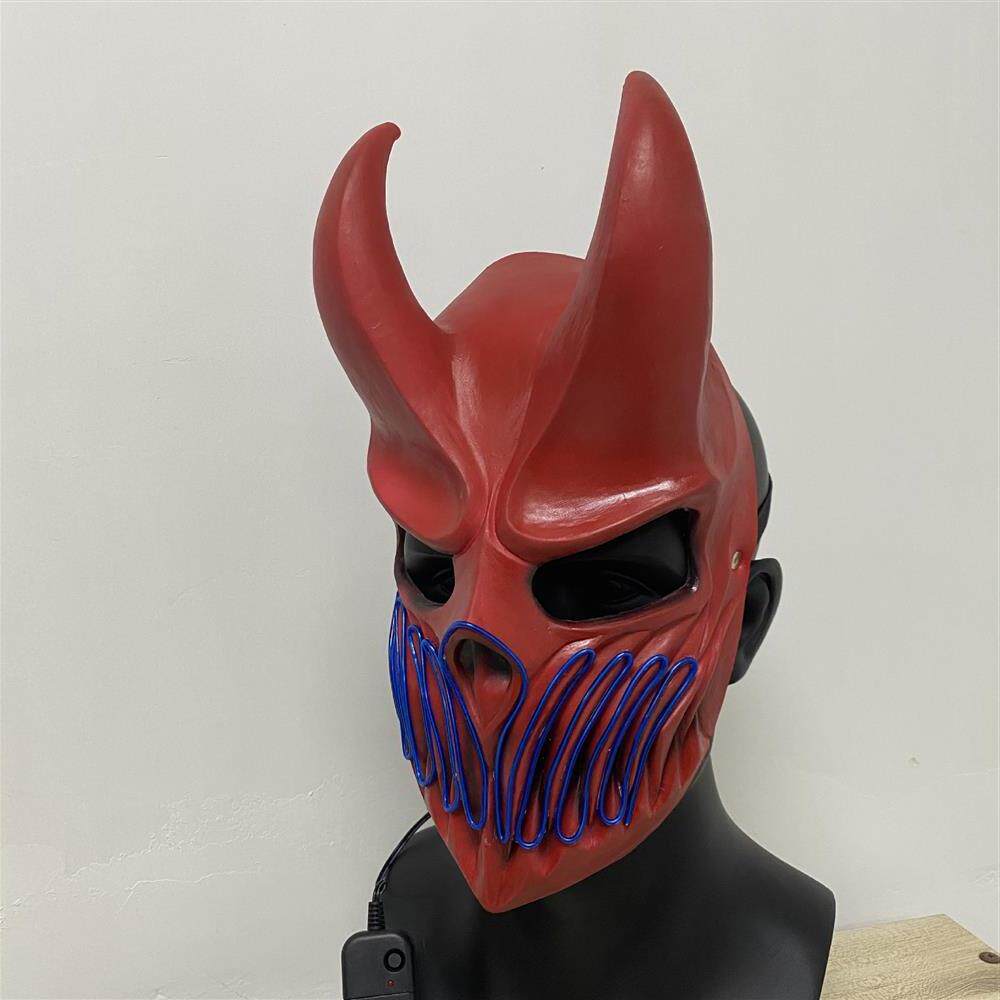 音乐节发光面具死神黑暗之子俄罗斯死核乐队面具万圣节舞会道具