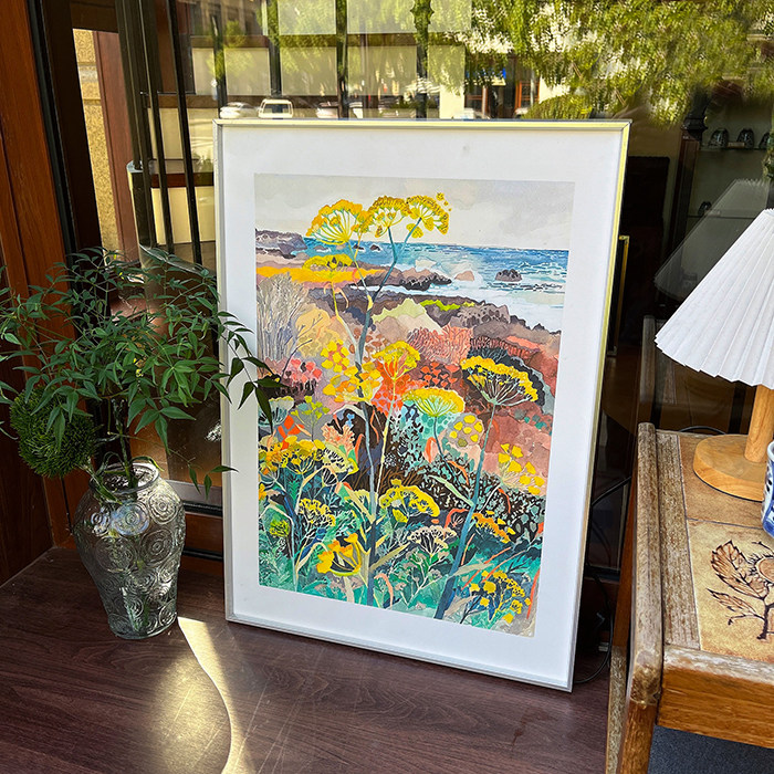 ins风美国米歇尔 莫林轻奢色彩风景花鸟客厅玄关沙发背景墙装饰画