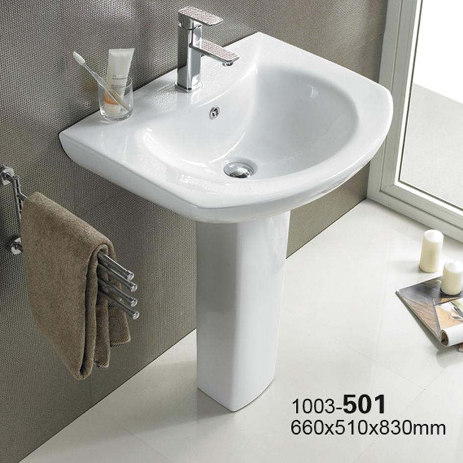 陶瓷洗面盆大尺寸立柱盆洗手盆分体台盆带柱子落地阳箭臣品牌包邮