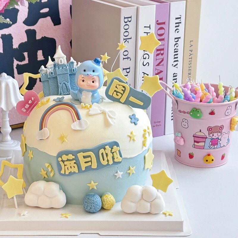 树脂蛇宝宝摆件男孩女孩生日