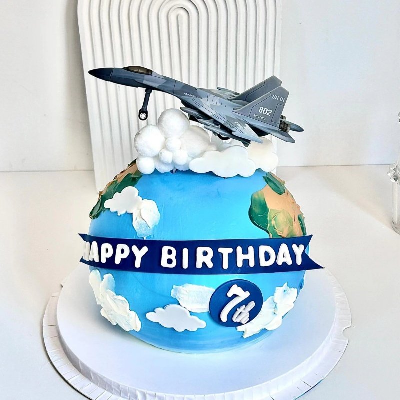 飞机模型蛋糕装饰苏35战斗机