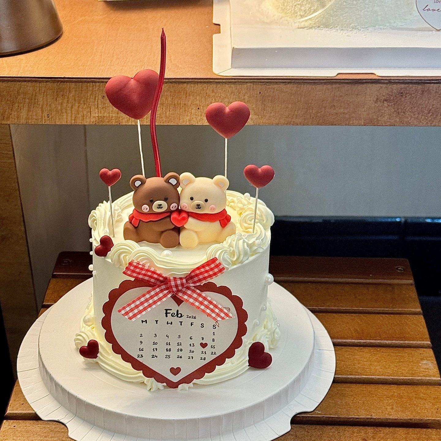 2.14情人节蛋糕装情侣爱心贴贴小熊情侣纪念日卡片烘焙装扮插牌,节庆用品/礼品,节日装扮用品,淘宝优惠券,粉丝福利购,淘宝优惠卷