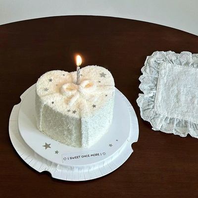 网红ins银色亮片星星蛋糕装饰螺旋蜡烛仙女女神生日烘焙甜品插件