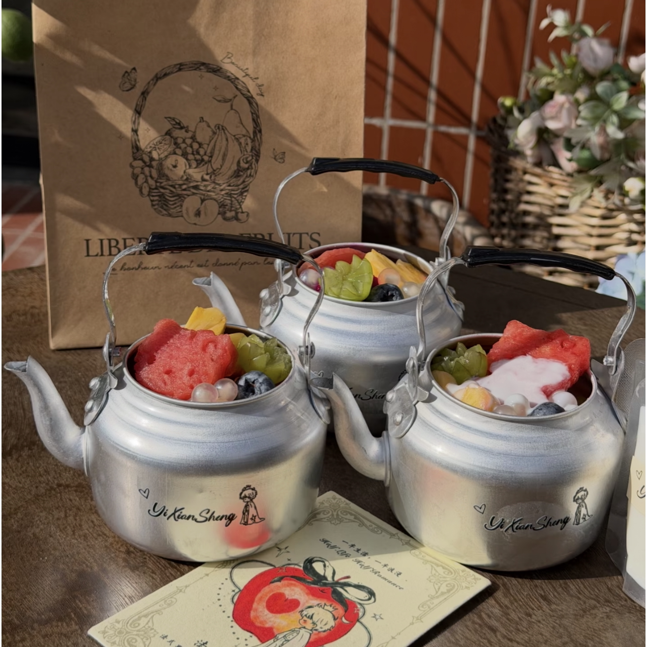 老式水吊子蛋糕可爱猫咪开水壶蛋糕老师茶壶奶茶咖啡烘焙店网红