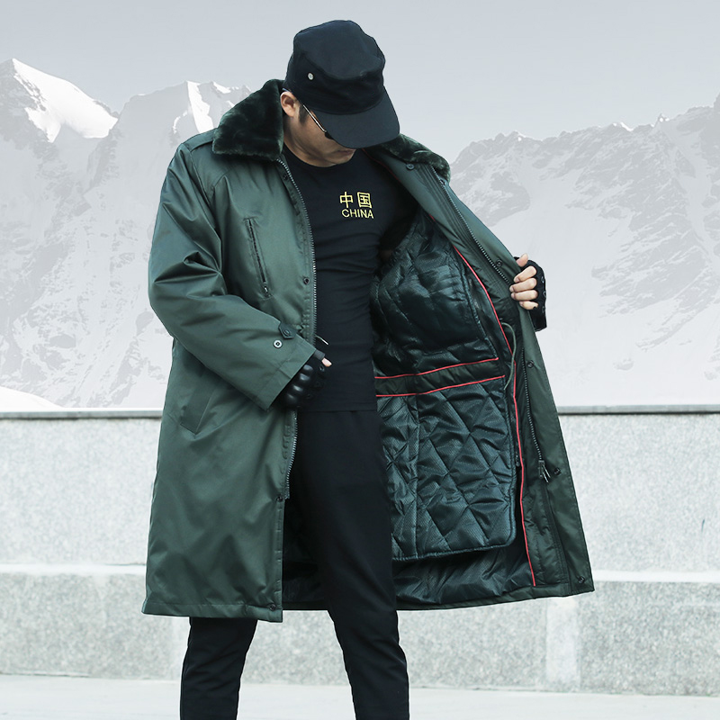 军棉大衣男冬季加厚防水保安作训大衣防寒棉服冷库保暖工作服女