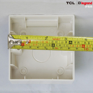 盒 TCL罗格朗开关插座通用明装 底盒86型国标底盒明盒通用型明装