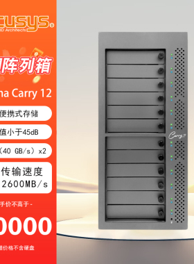 ACCUSYS/世仰 Gamma Carry 12盘位 移动便携后期制作雷电3存储阵列系统