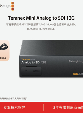 Blackmagic Design Teranex Mini Analog to SDI 12G 视频转换器