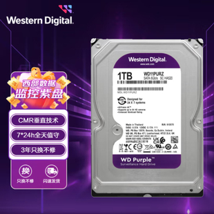 SATA 西部数据 WD11PURZ 1TB 64MB Purple西数紫盘 监控级硬盘