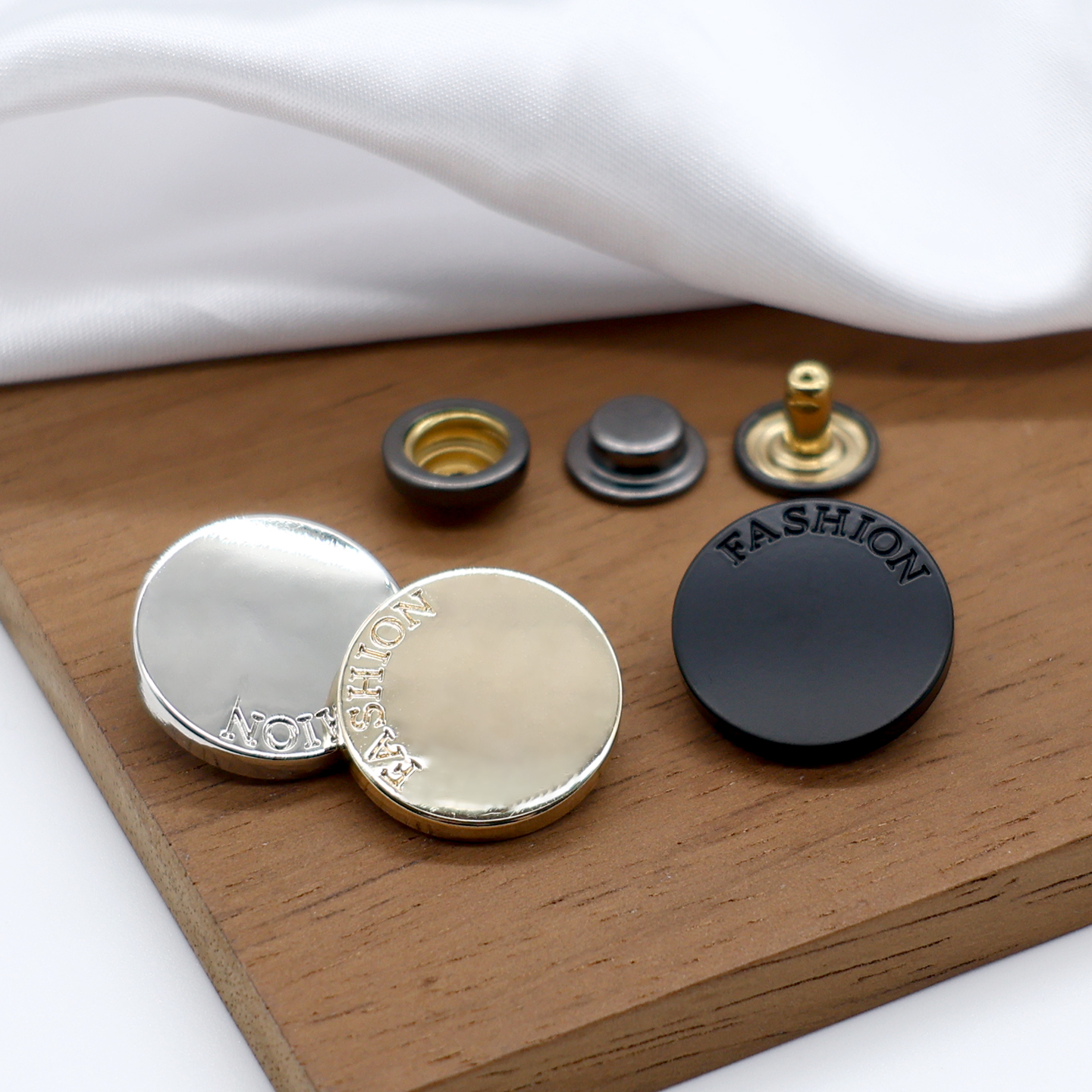 高档金属四合扣免缝钉扣衣服纽扣