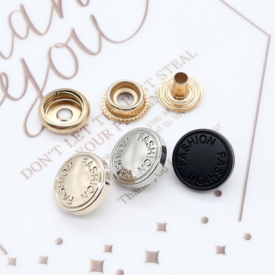 15mm圆形英文金属四合扣子母摁扣