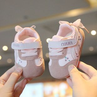 春秋新款软底防滑婴儿学步鞋0-2岁小童单鞋女宝宝韩版公主风鞋子
