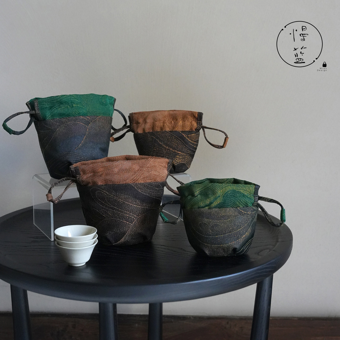 慢蓝山海经系列布艺干泡茶席小桌旗杯袋茶具收纳包手拎包眼镜袋,餐饮具,茶道/零配,淘宝优惠券,粉丝福利购,淘宝优惠卷