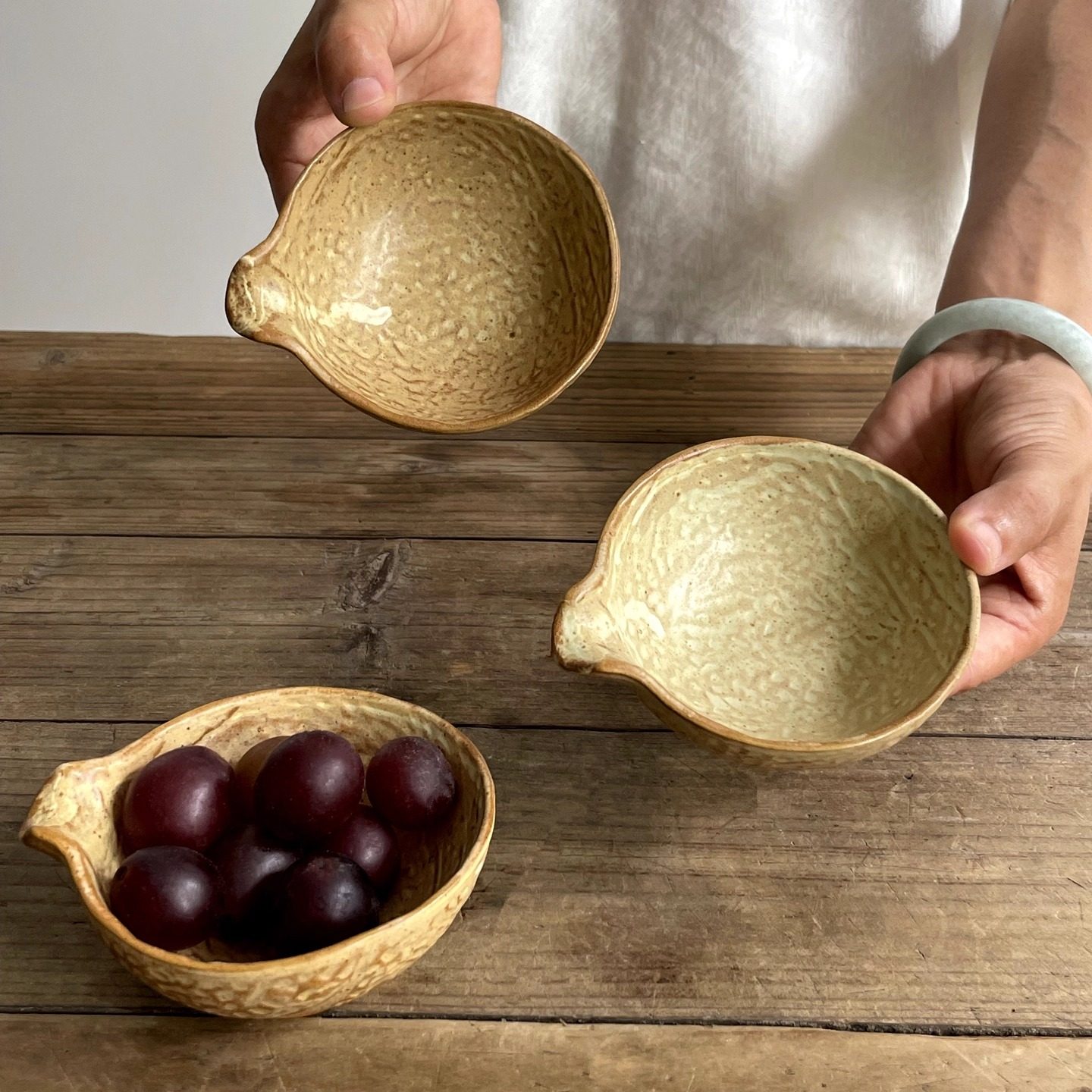 日式分流粗陶调味碟子创意陶瓷味碟家用蘸酱异形调味碗酱油碟厨房,餐饮具,碟,淘宝优惠券,粉丝福利购,淘宝优惠卷