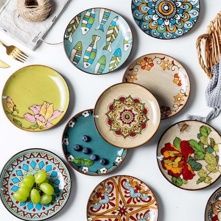 碟子点心吐骨头家用小盘子骨碟分