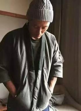 日系流行复古道袍男宽松休闲夹克棉服余文乐短款外套棉衣非visvim
