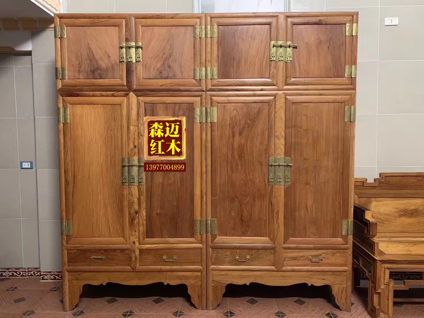 越南黄花梨红木顶箱柜 原木奢华品质 明清古典家具收收藏级别中式