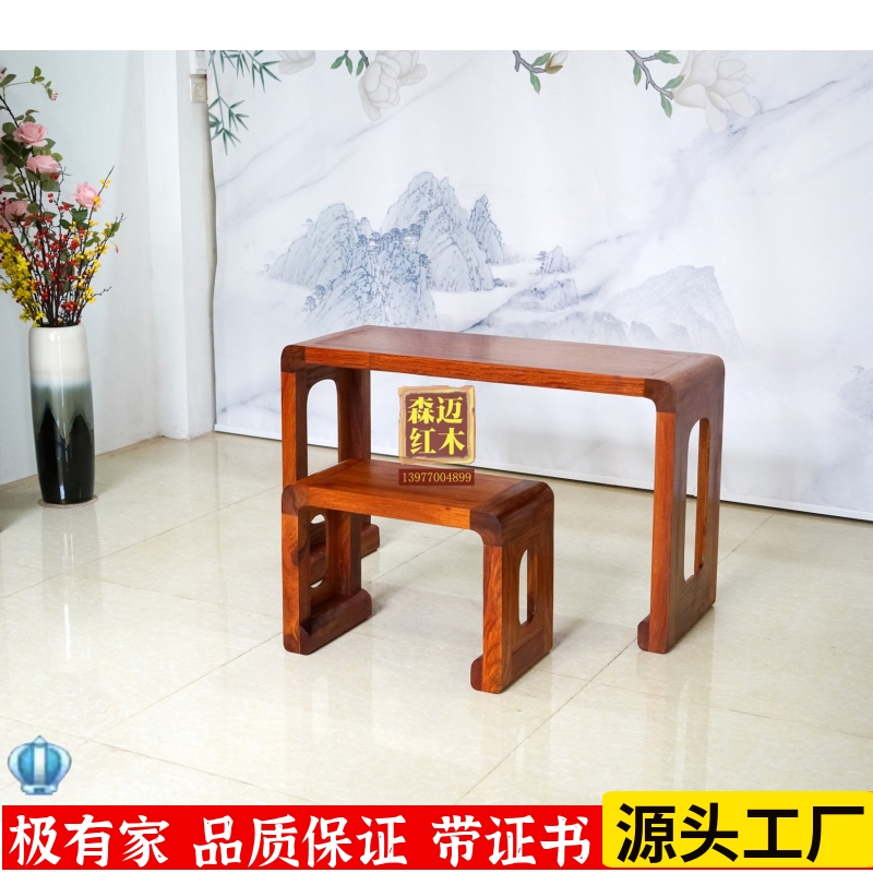 缅甸花梨红木琴台 大果紫檀原木品质花梨木明清古典奢华型卯榫