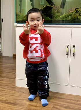 男童运动棉裤 外贸童装小童冬棉裤子