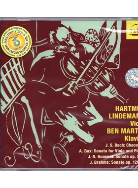 醇厚的瑰宝 HARTMUT LINDEMANN 林德曼 经典的中提琴奏鸣曲 CD
