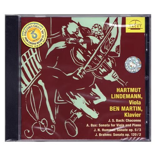 醇厚的瑰宝 HARTMUT LINDEMANN 林德曼 经典的中提琴奏鸣曲 CD