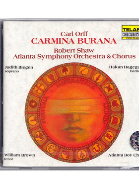 原装正版 CD80056 TAC名盘 奥尔夫 布兰诗歌 罗伯特·肖 CD